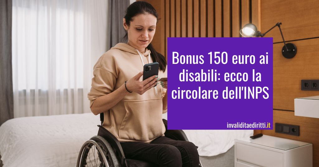 Bonus 150 euro ai disabili